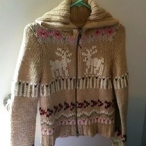 Zip up Deer sweater